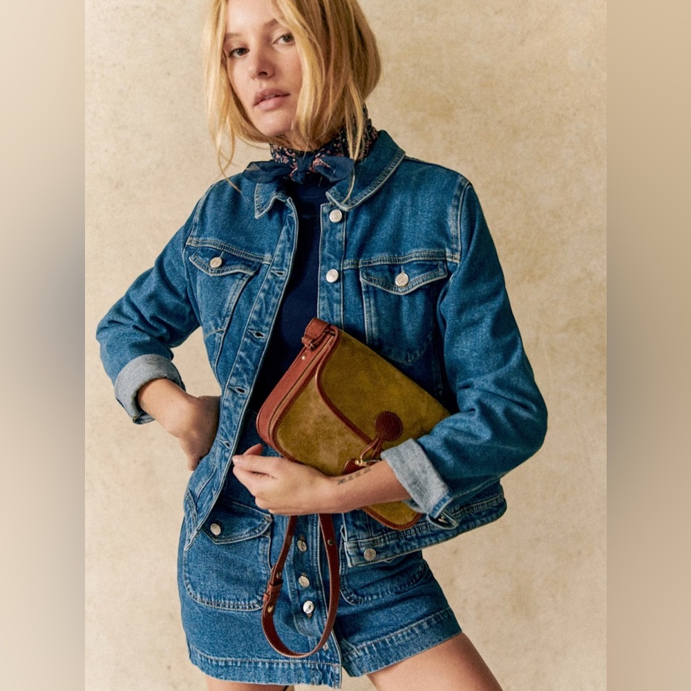 Sezane Wilfrield Jacket Denim - Size M